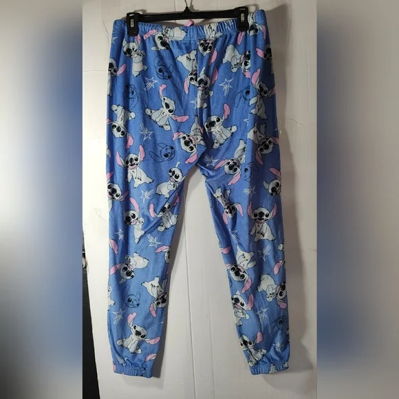 Disney Blue and Pink Stitch Pajama Bottoms - Picture 2 of 6